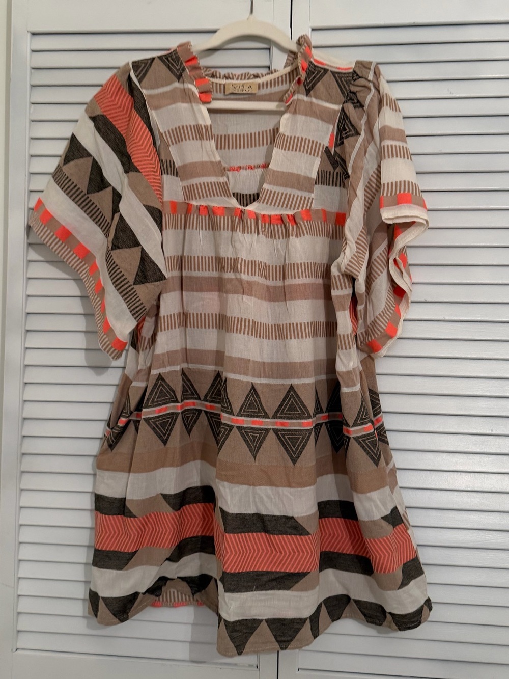 Sophia geometric mini dress